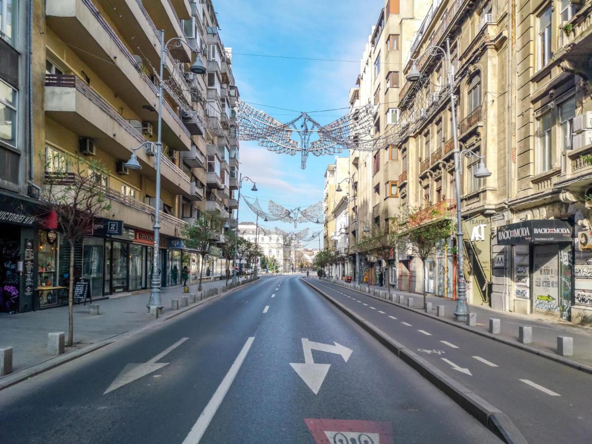 Victoriei Blue Apartman Bukarest Kültér fotó