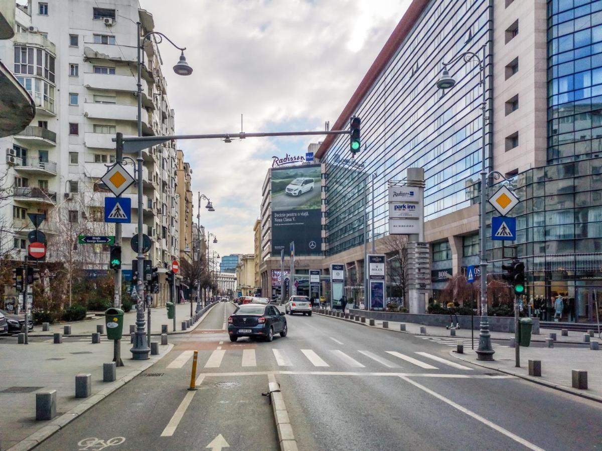 Victoriei Blue Apartman Bukarest Kültér fotó